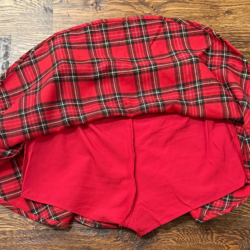 Altar'd State Red Plaid Skater Skirt - Picture 8 of 9